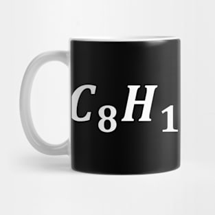 cafeine molecule, chemistry and coffee Mug